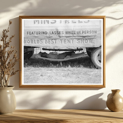 Carnival Employee Relaxing in Hammock Sikeston 1938