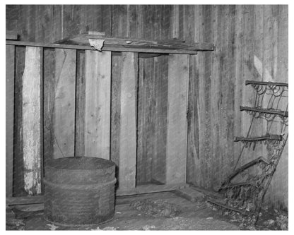 Vintage Slave Quarters Interior Caruthersville Missouri 1938