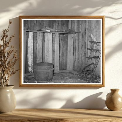 Vintage Slave Quarters Interior Caruthersville Missouri 1938