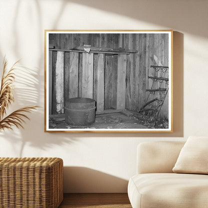 Vintage Slave Quarters Interior Caruthersville Missouri 1938