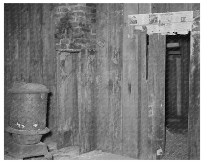 Interior of Slave Quarters Caruthersville Missouri 1938