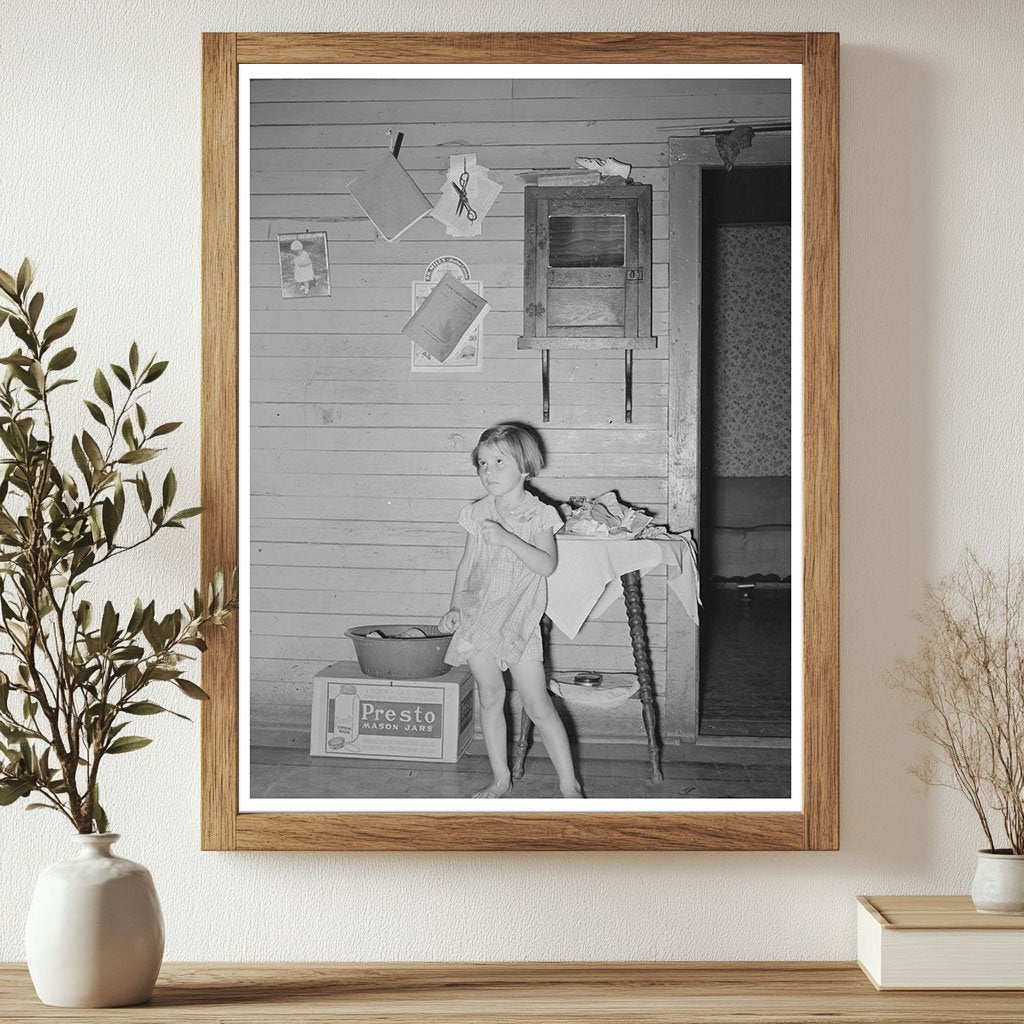 Child of Sharecropper in Missouri Home August 1938