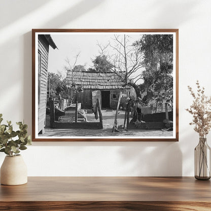 Sharecropper Home Backyard Caruthersville Missouri 1938