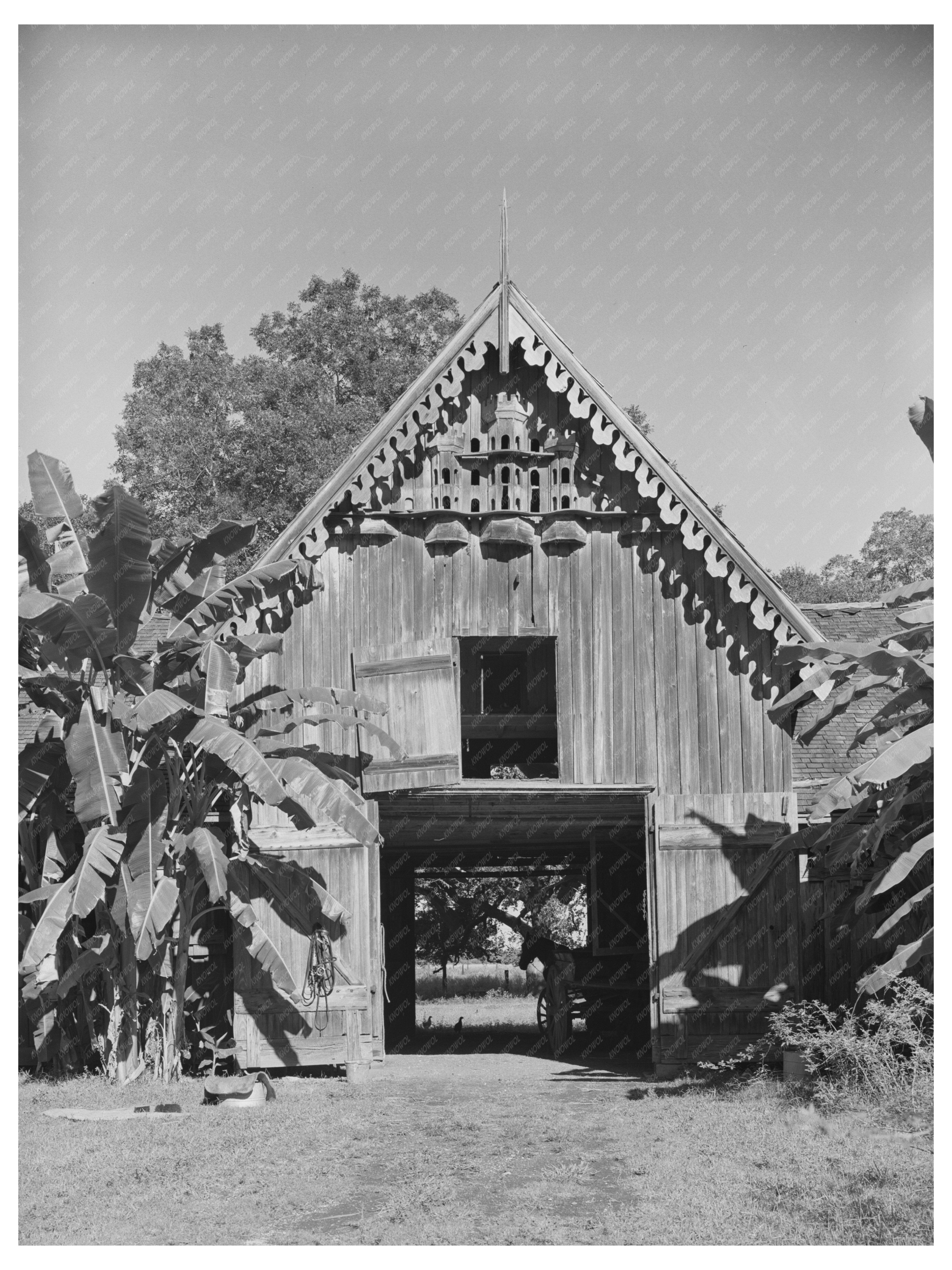 Pigeon Cote on Plantation Barn New Orleans 1938