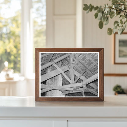 Vintage Plantation House Rafters New Orleans 1938