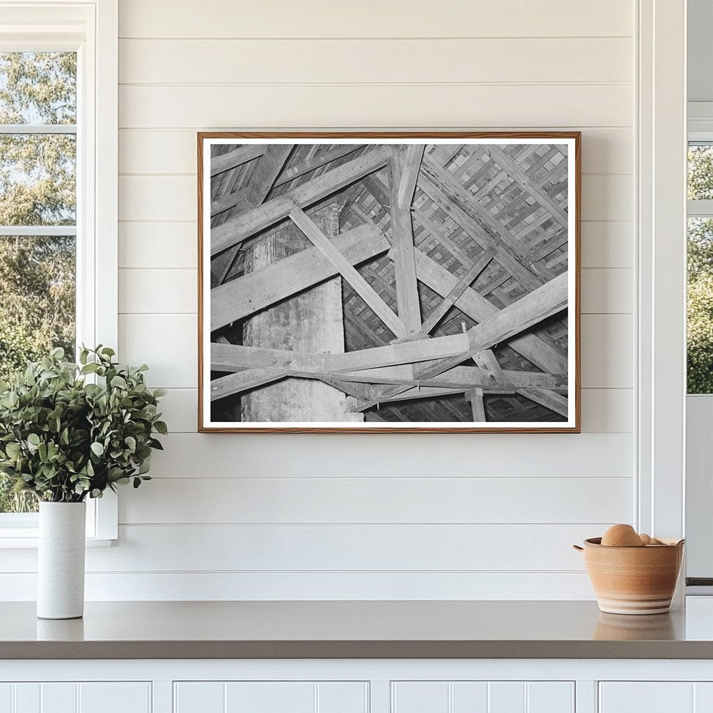 Vintage Plantation House Rafters New Orleans 1938