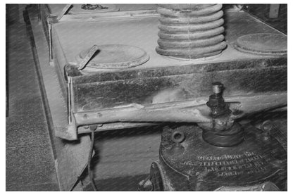 Worker Cleans Rice Husk Separator Machine 1938