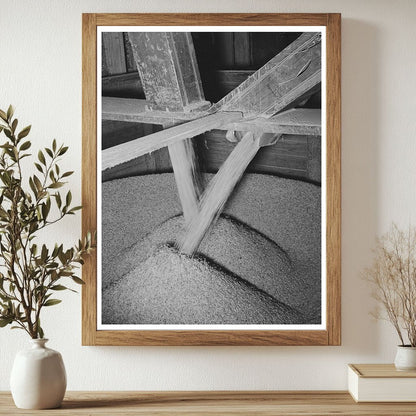 Rice Pouring into Chutes in Crowley Louisiana 1938