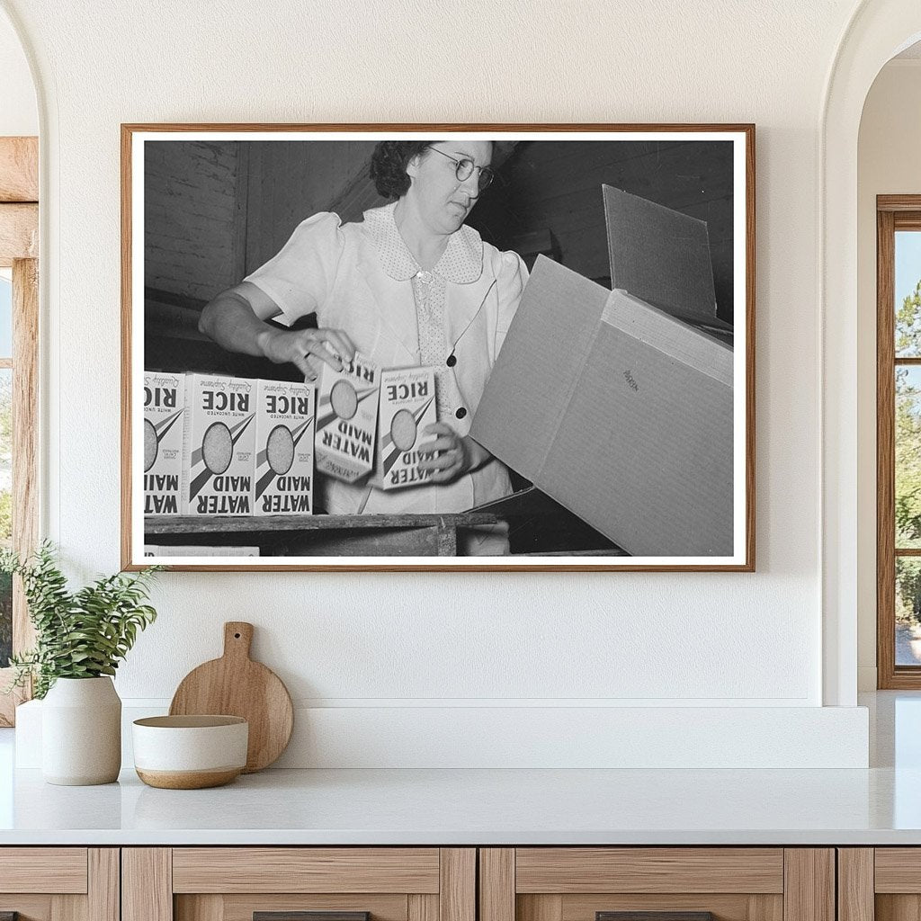 Workers Packing Rice at Abbeville Mill September 1938