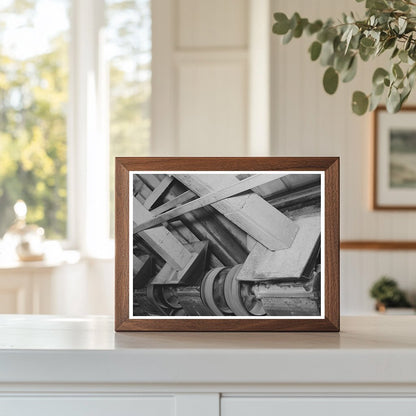 Rice Polishing Machine at Mill in Abbeville Louisiana 1938