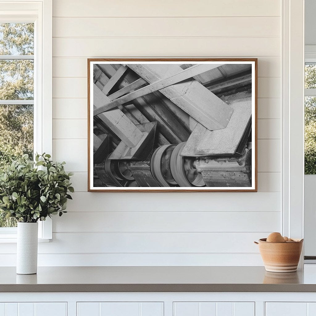 Rice Polishing Machine at Mill in Abbeville Louisiana 1938