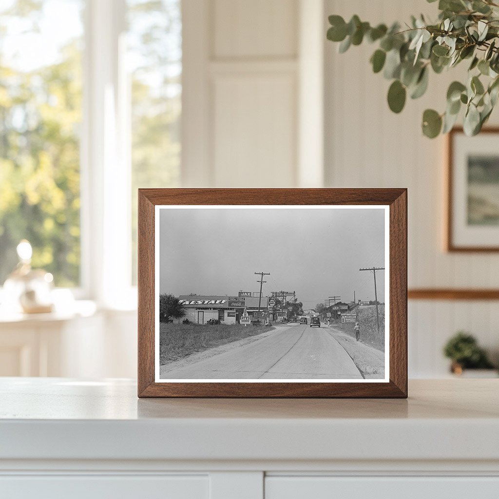 Highway in Raceland Louisiana Landscape September 1938