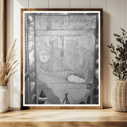 Barroom Decorations Raceland Louisiana September 1938