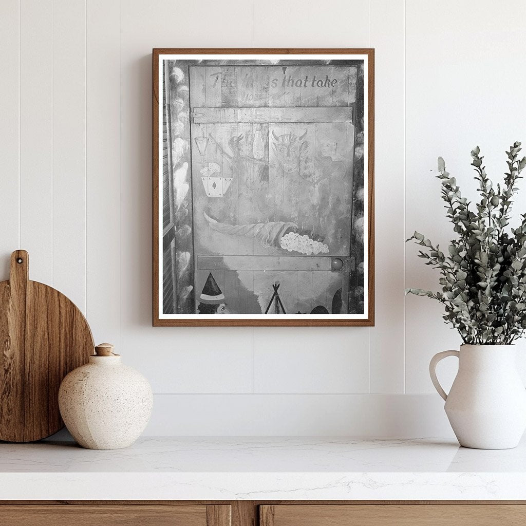 Barroom Decorations Raceland Louisiana September 1938