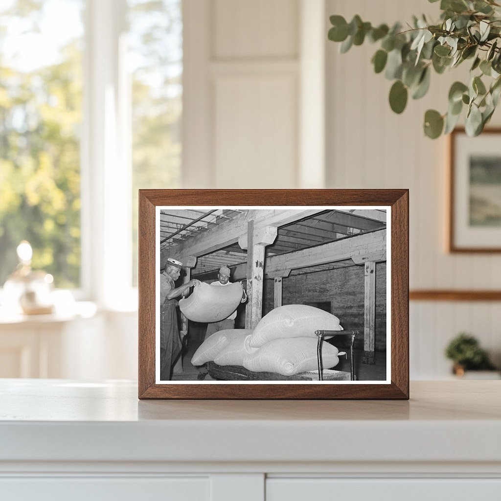 Rice Loading at Warehouse in Crowley Louisiana 1938