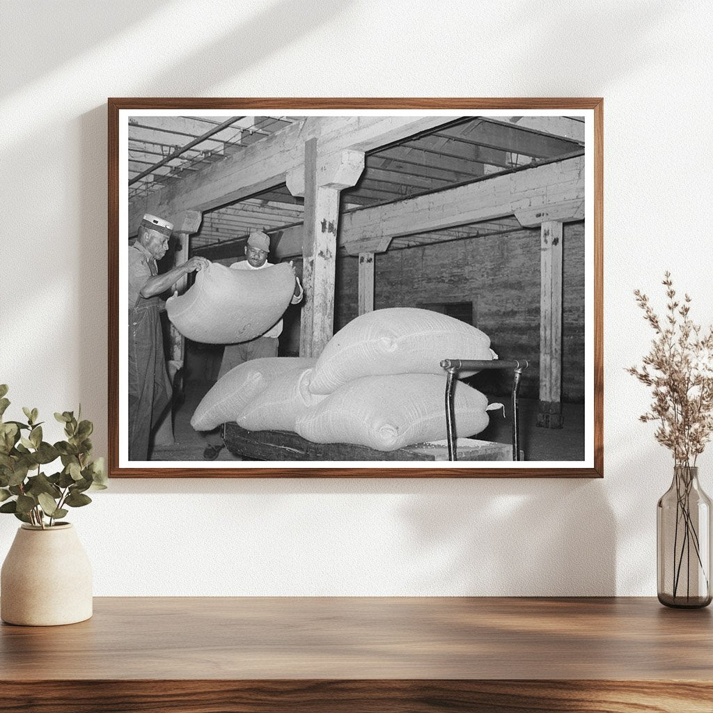 Rice Loading at Warehouse in Crowley Louisiana 1938