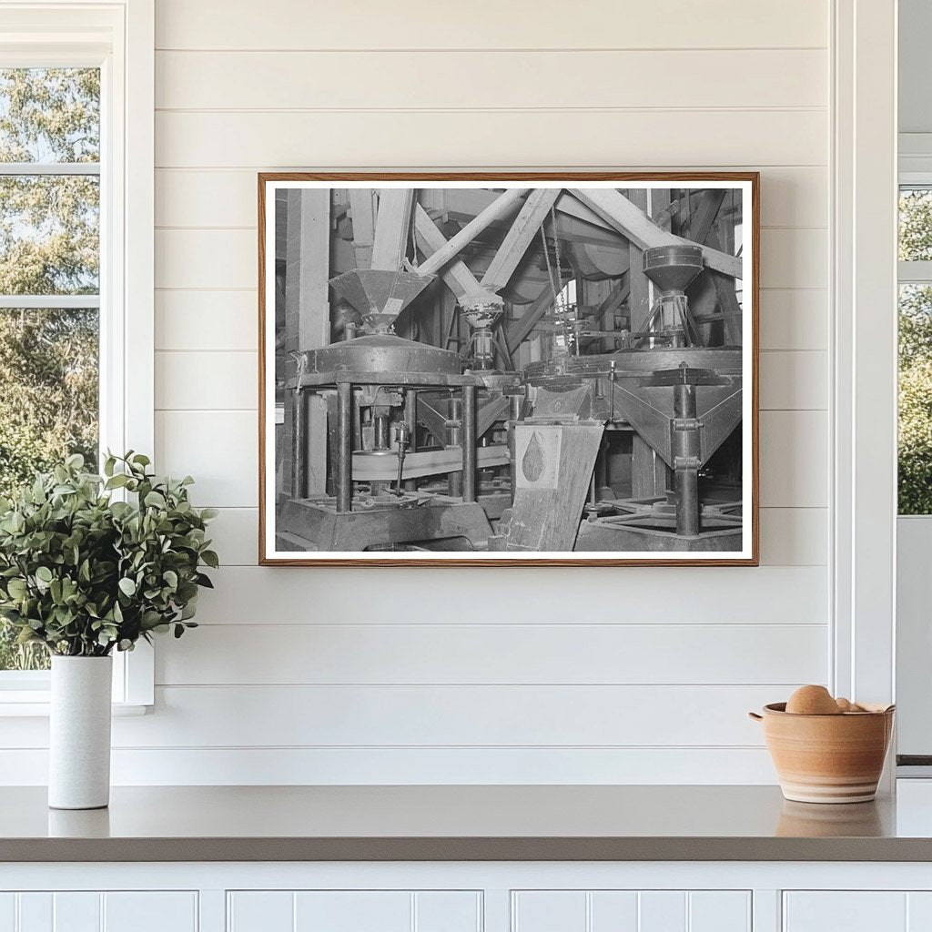 Hulling Machinery at Crowley Rice Mill Louisiana 1938