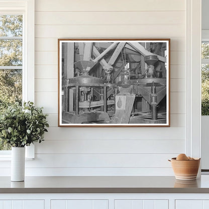 Hulling Machinery at Crowley Rice Mill Louisiana 1938