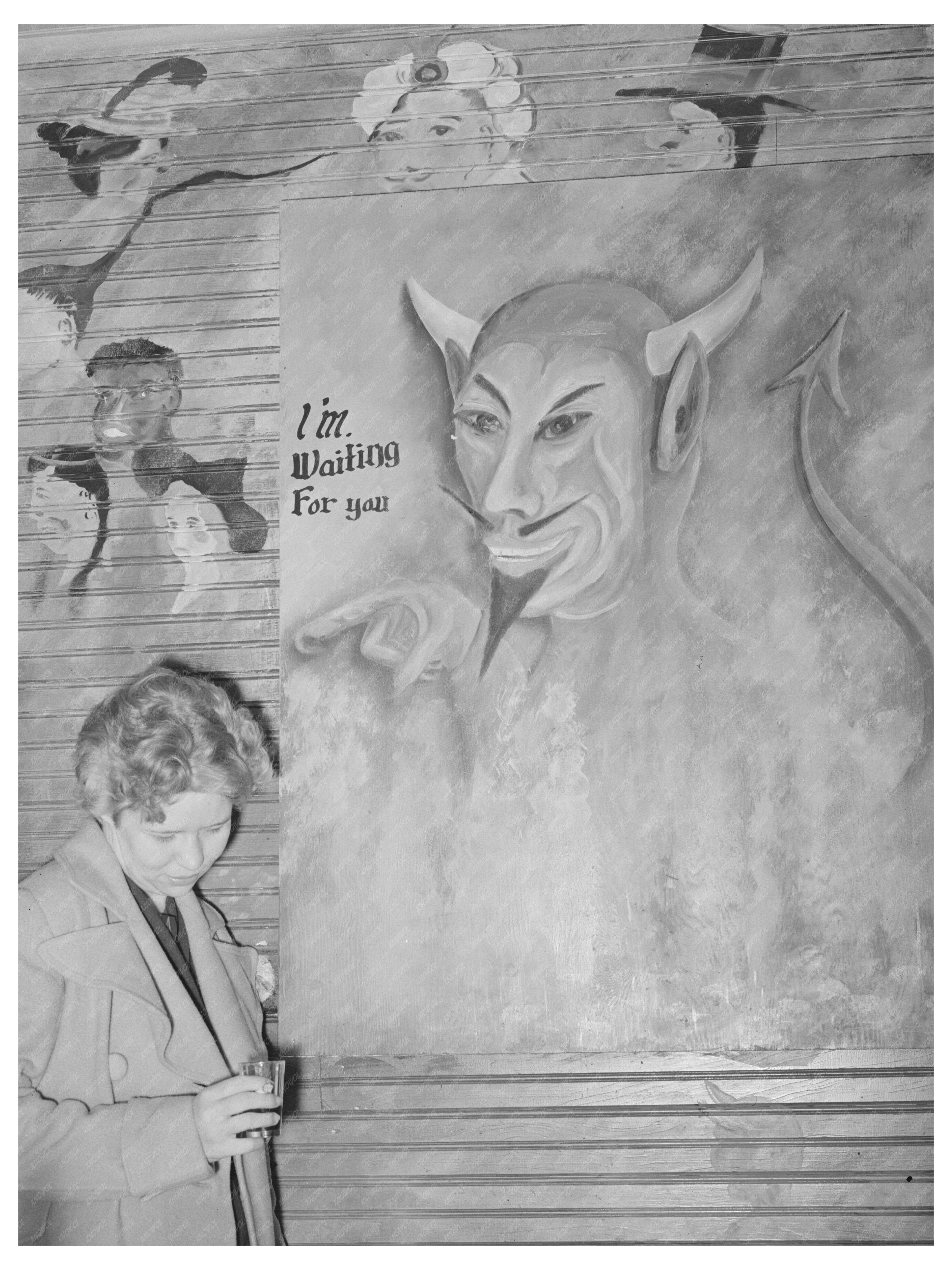 Girl in Barroom Raceland Louisiana September 1938