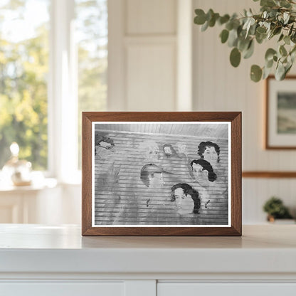 Vintage Saloon Interior with Painted Heads Raceland 1938
