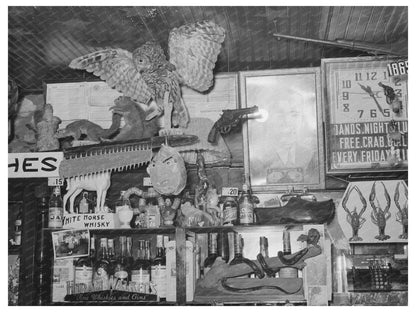 Vintage Barroom in Raceland Louisiana 1938