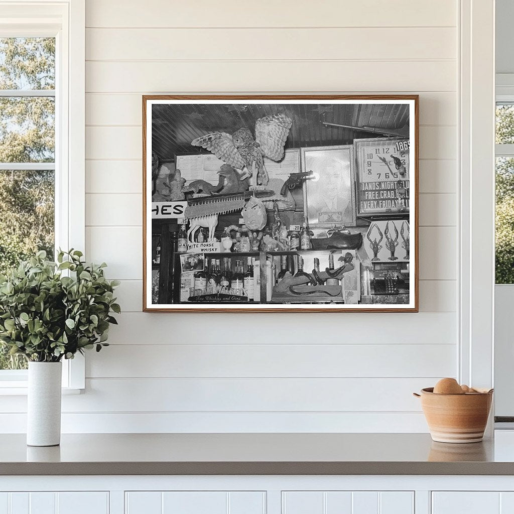 Vintage Barroom in Raceland Louisiana 1938