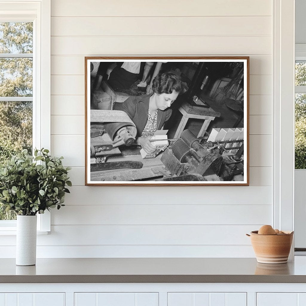 Rice Packaging at State Mill in Abbeville Louisiana 1938