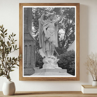 Saint Johns Church Statue Convent Louisiana 1938