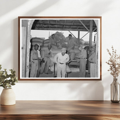 Unloading Rice at Vermilion Parish Ricemill 1938