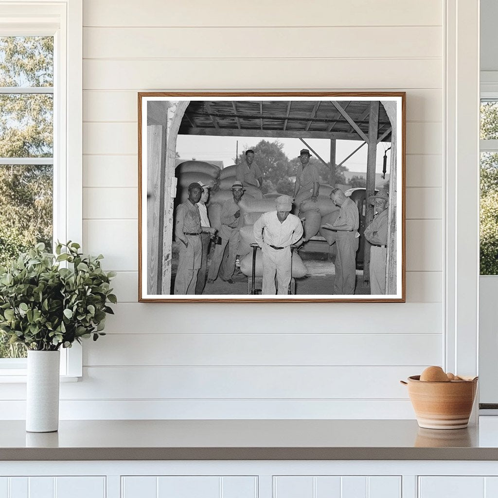 Unloading Rice at Vermilion Parish Ricemill 1938