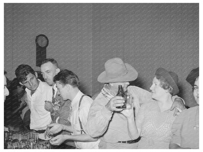 Individuals in Saloon at National Rice Festival 1938