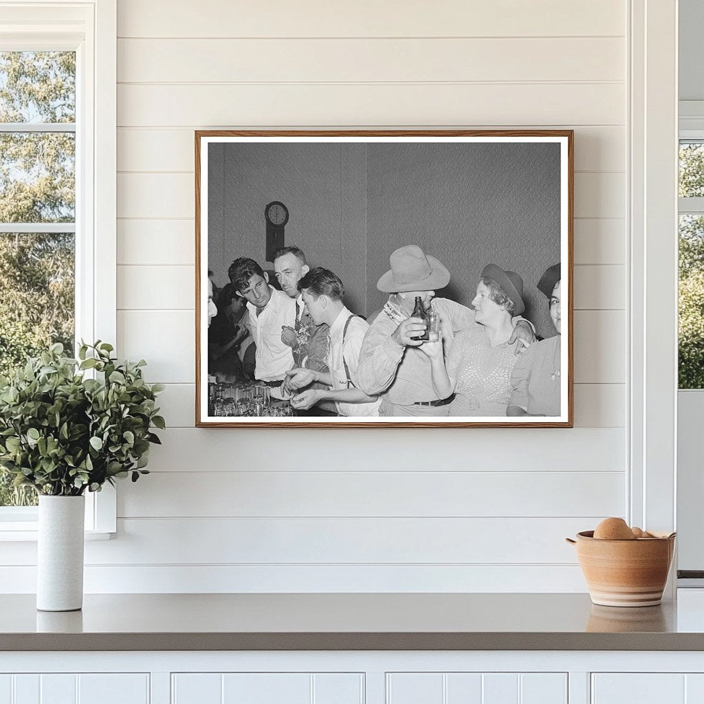 Individuals in Saloon at National Rice Festival 1938