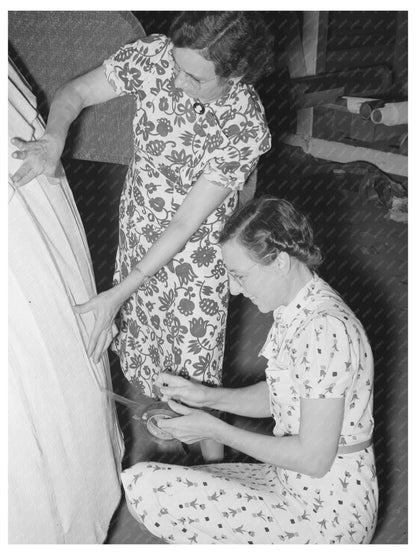 Women Decorating Float for National Rice Festival 1938