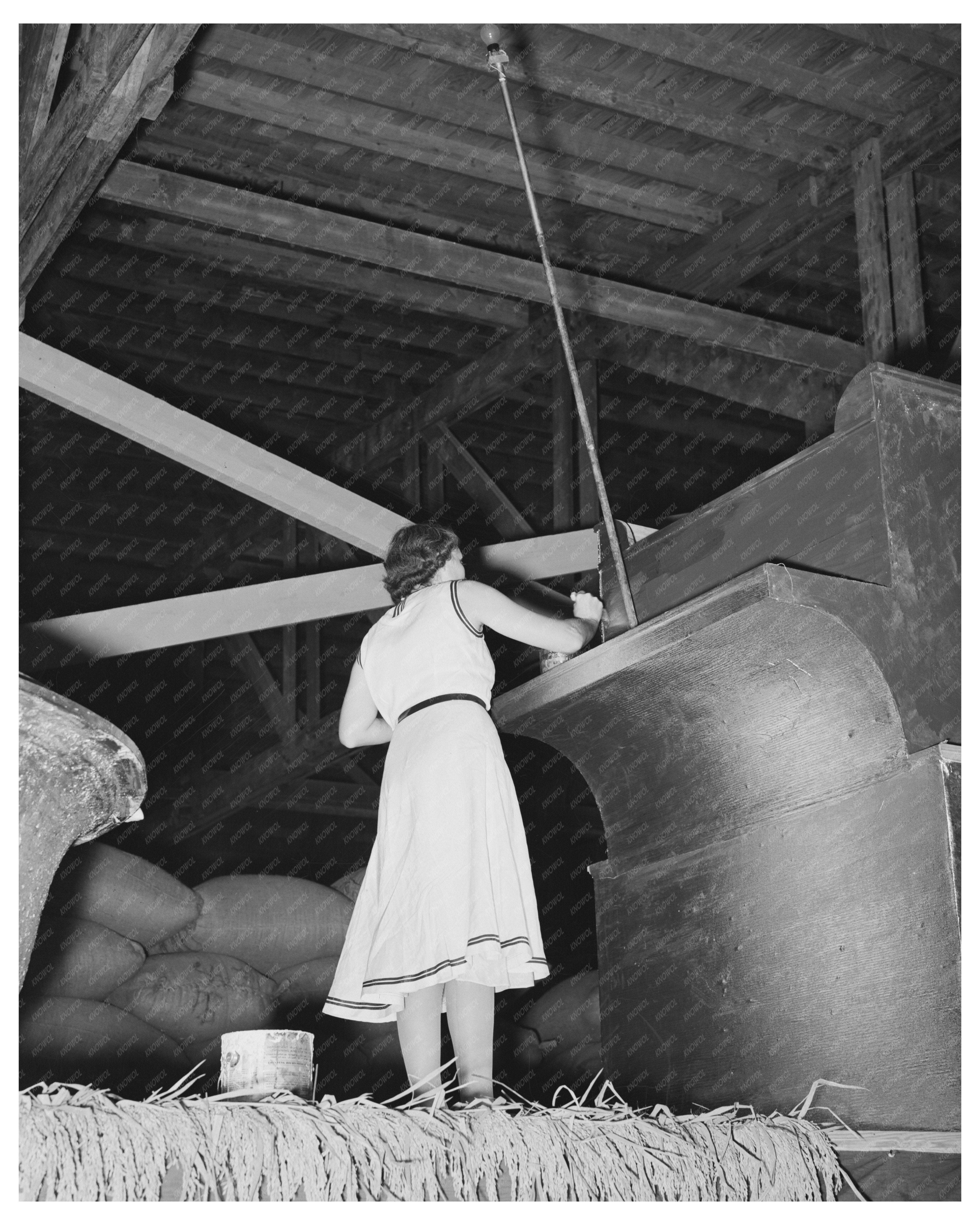 1938 National Rice Festival Float Crowley Louisiana Image