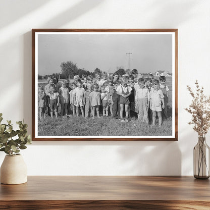 Schoolchildren at Lake Dick Project Arkansas 1938