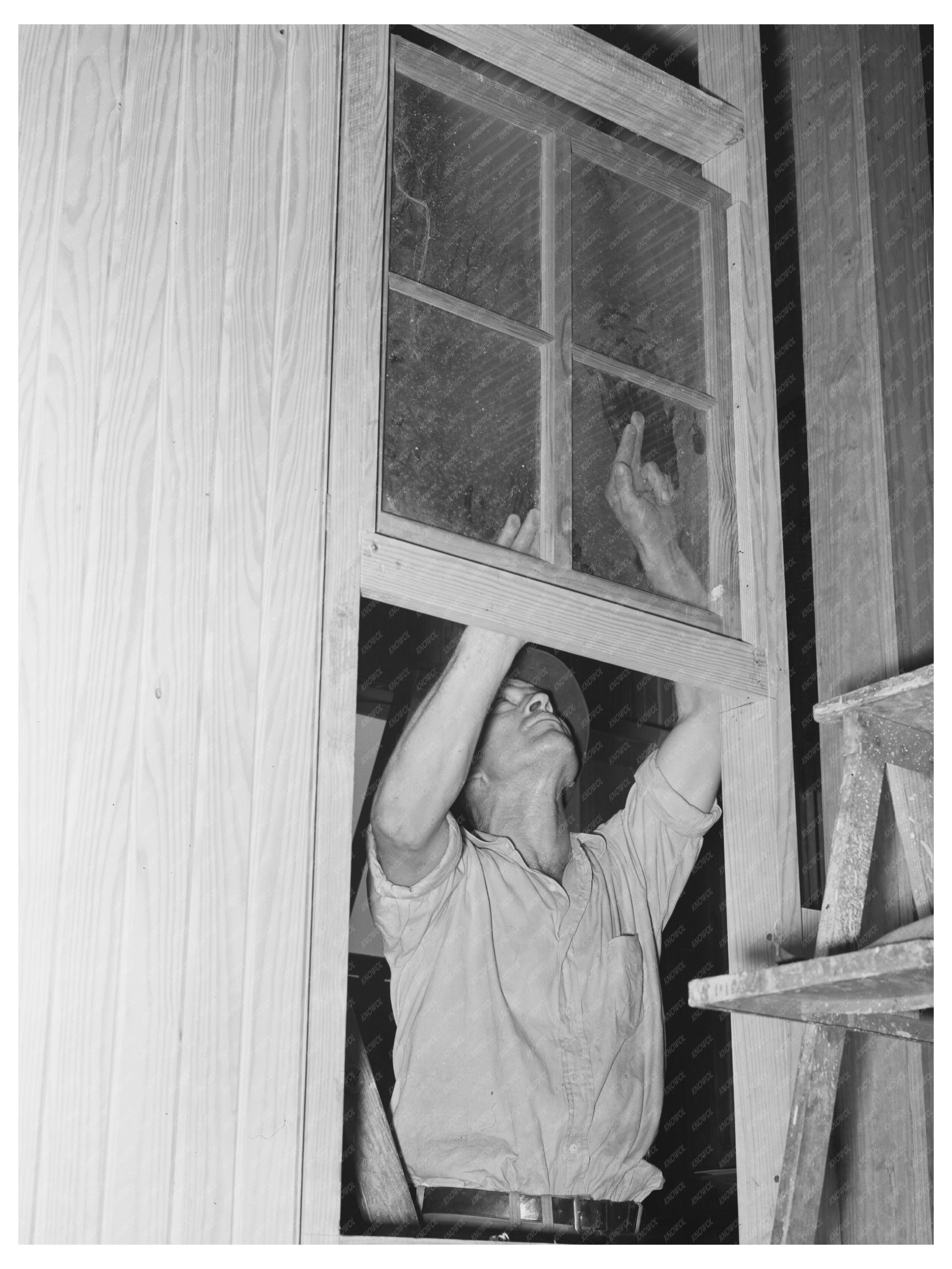 Lake Dick Project Window Installation October 1938