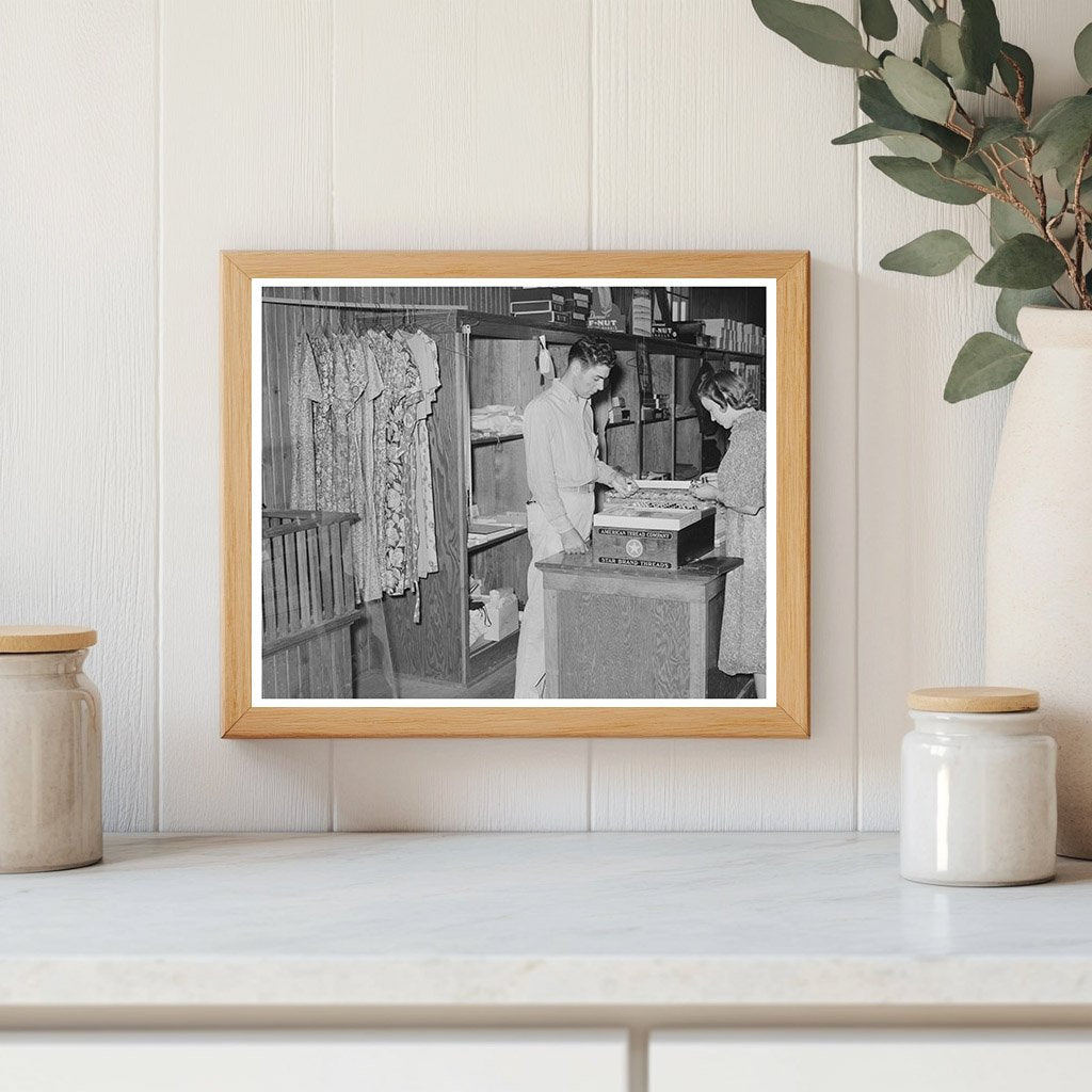 General Store Dress and Dry Goods Counter Arkansas 1938