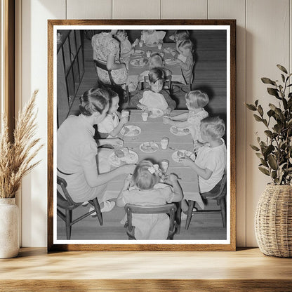 Kindergarten Lunch at Lake Dick Project Arkansas 1938