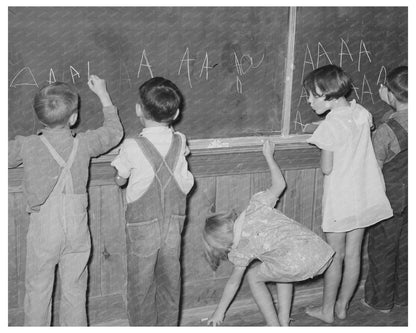 Children at Black Board Lake Dick Project Arkansas 1938