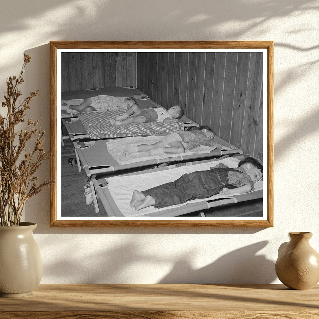 Schoolchildren Napping at Lake Dick Project 1938