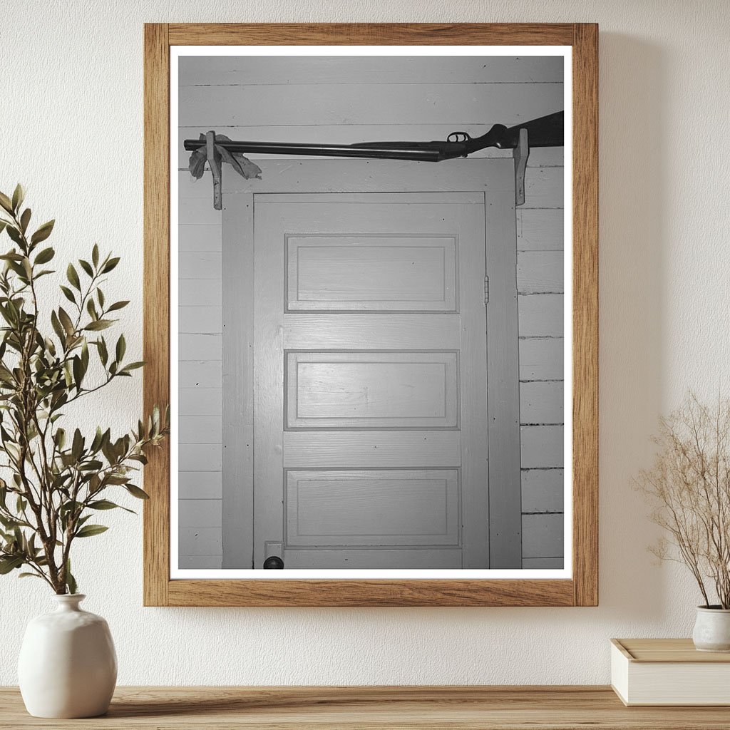 Shotgun Above Door in 1938 Rural Louisiana Home