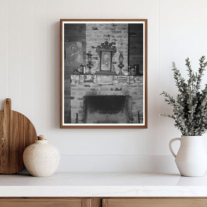 Vintage 1938 Fireplace in Rural Acadia Parish Home