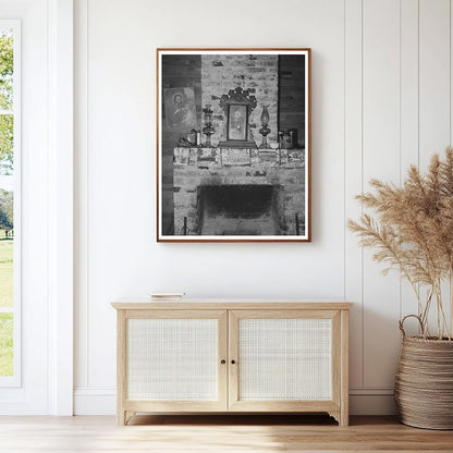 Vintage 1938 Fireplace in Rural Acadia Parish Home