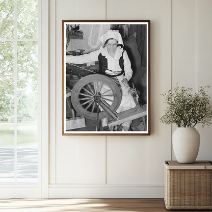 Madame Dronet Spinning Cotton Thread Erath Louisiana 1938