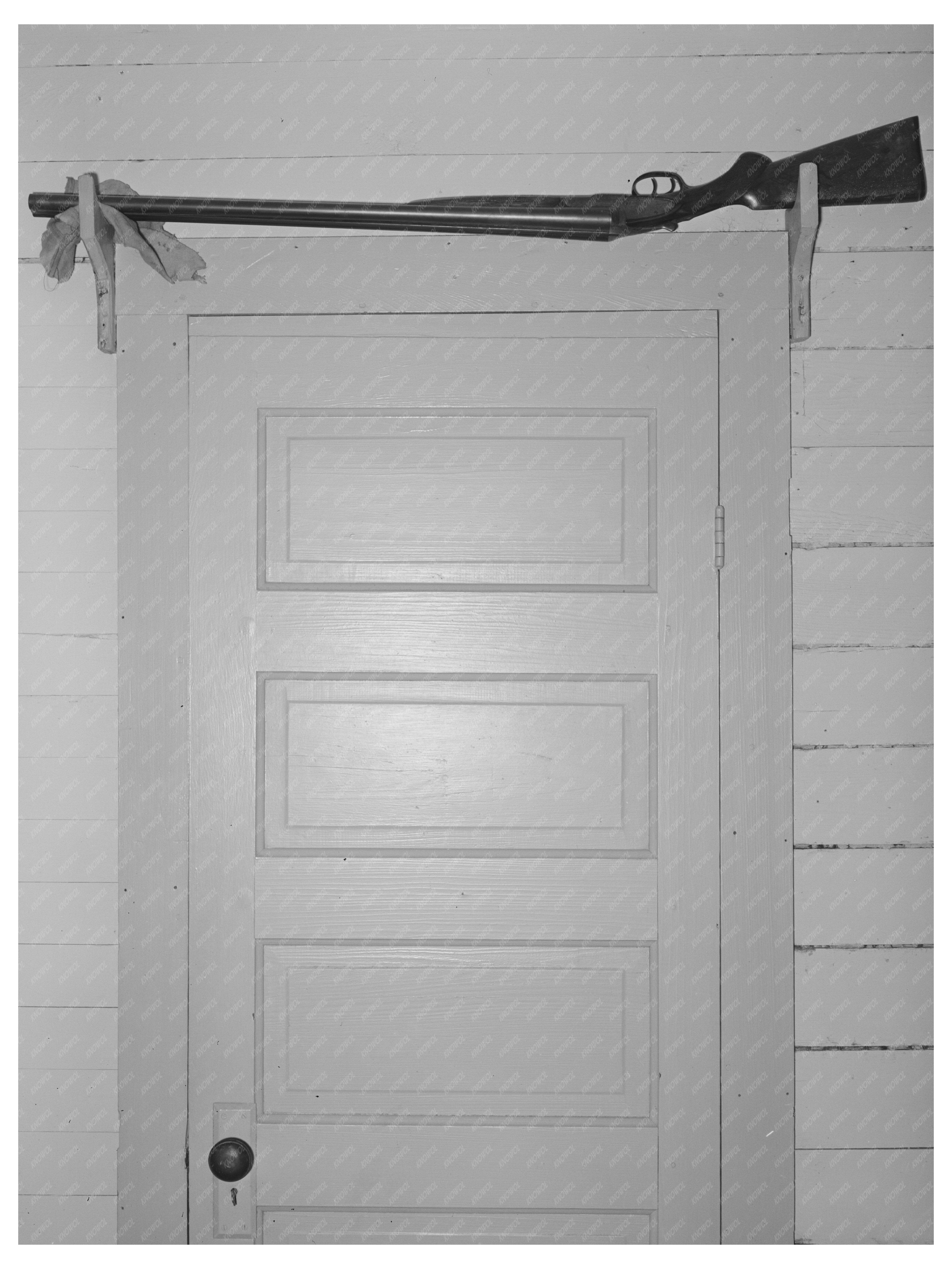 Shotgun Above Door in 1938 Crowley Louisiana Farmhouse