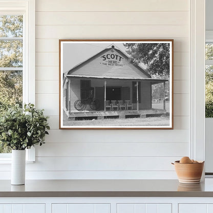 Scott Louisiana Building Welcome Sign October 1938