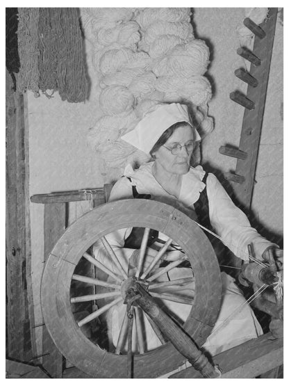 Madame Dronet Twisting Thread in Erath Louisiana 1938