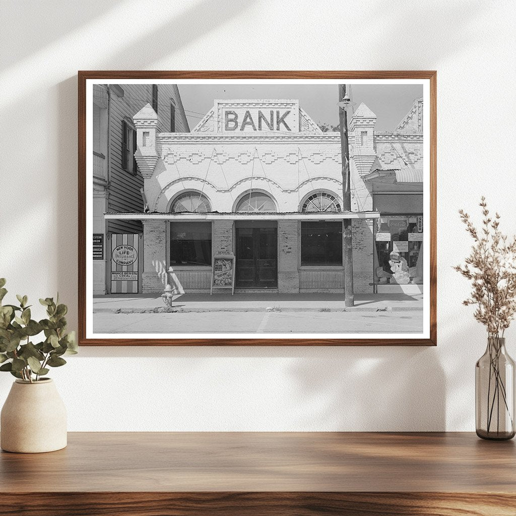 Vacant Bank Building in Saint Martinville Louisiana 1938