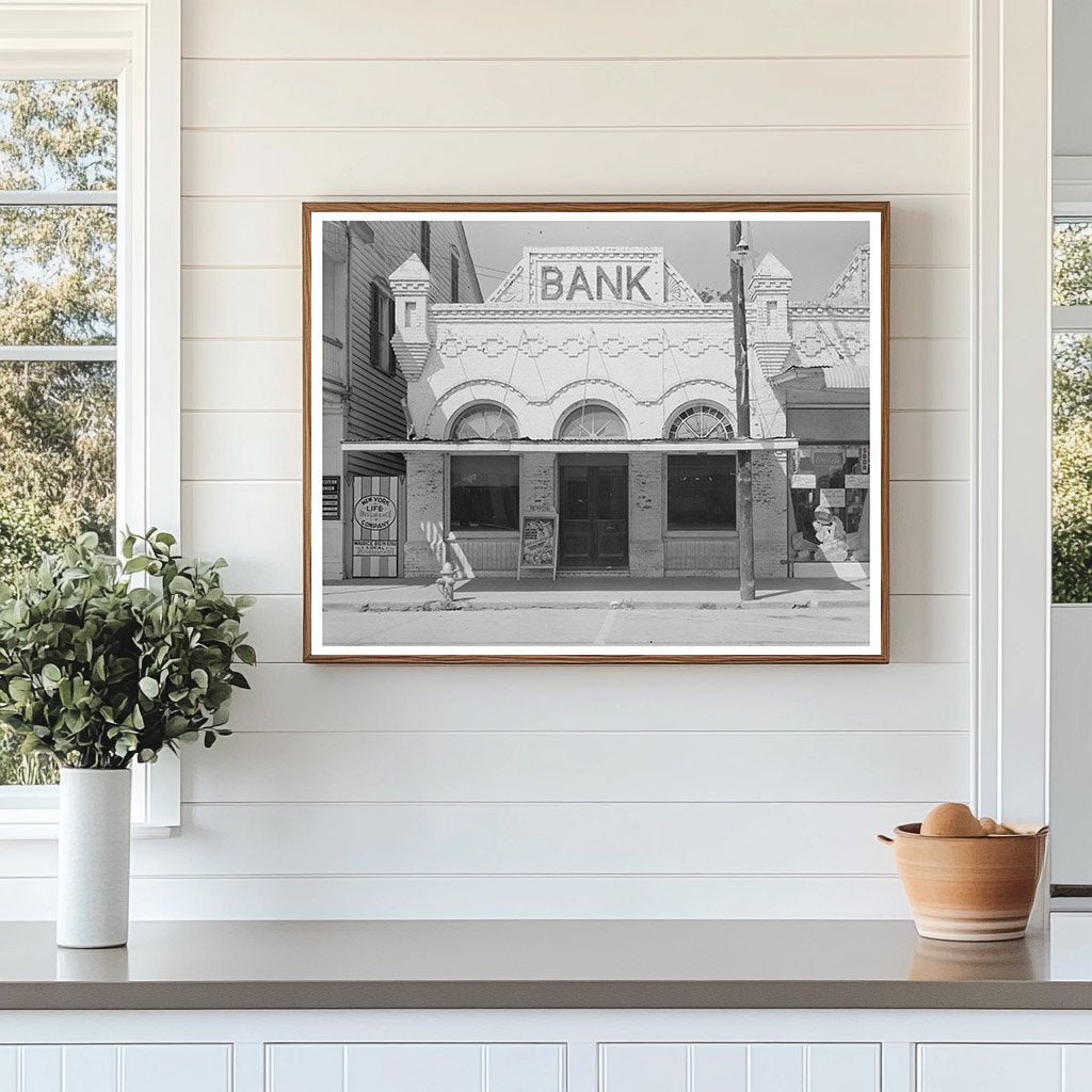 Vacant Bank Building in Saint Martinville Louisiana 1938
