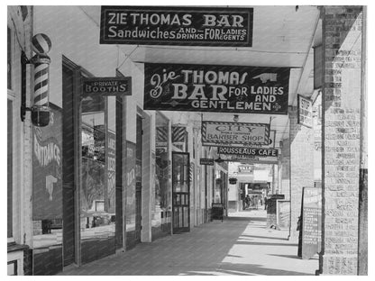 Saint Martinville Louisiana Main Street October 1938 Image